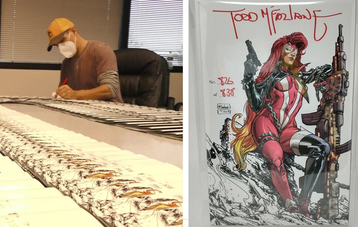 Watch: Todd McFarlane Signs 800+ Copies of 'The Scorched'