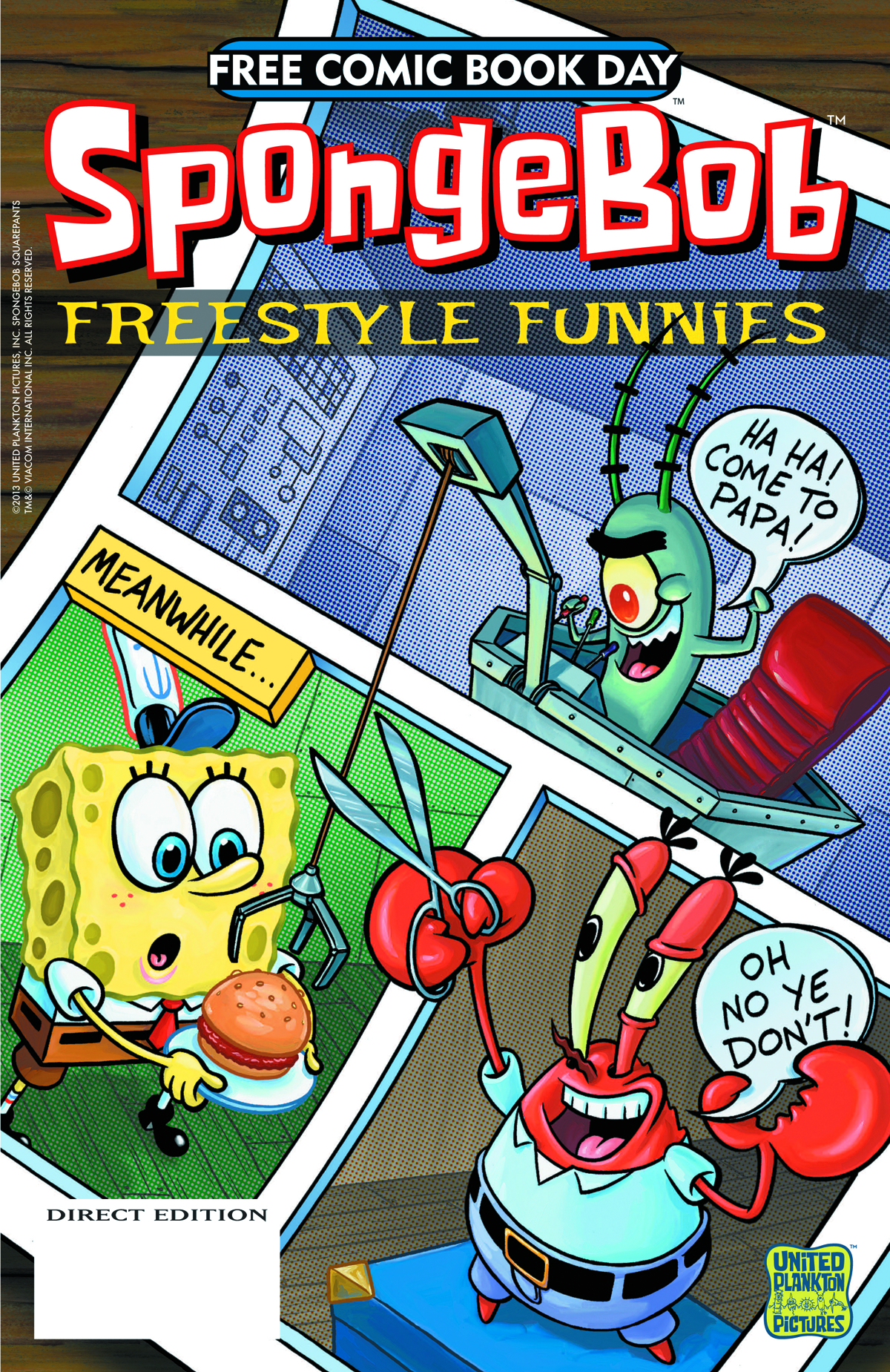 Jan130011 Fcbd 2013 Spongebob Comics Freestyle Funnies Free Comic Book Day