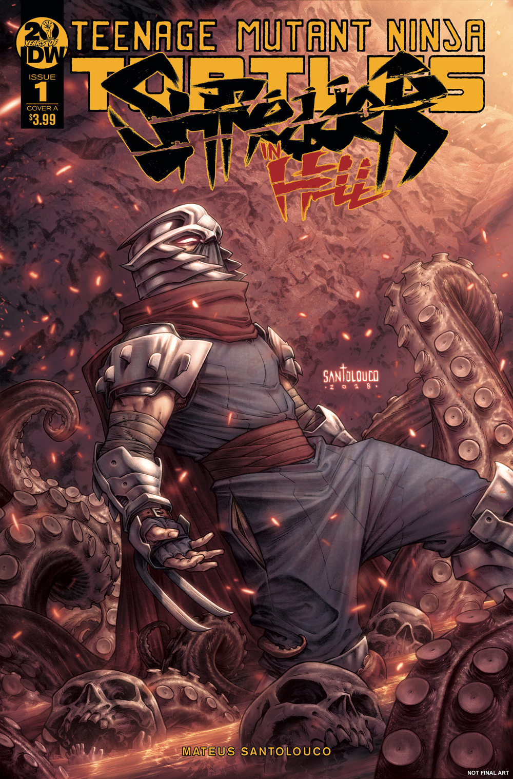 TMNT SHREDDER IN HELL #1 CVR A SANTOLOUCO