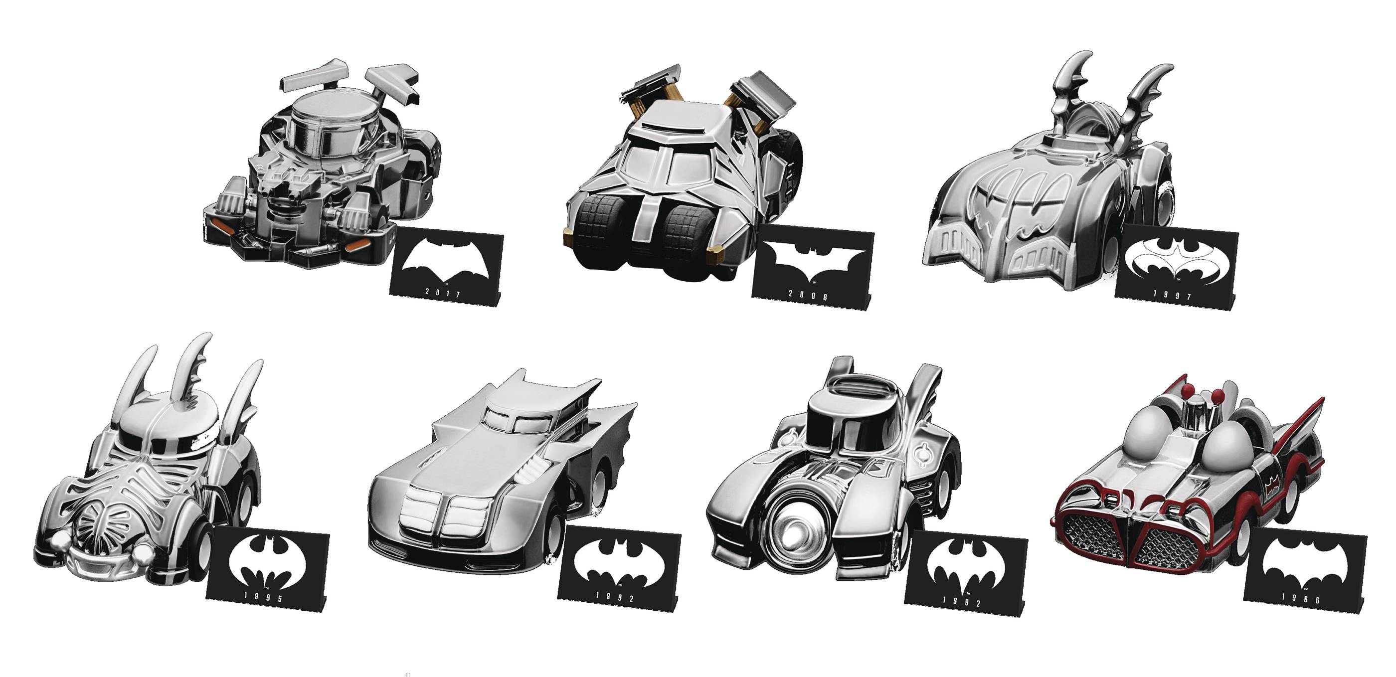  Beast Kingdom Batman 80th Anniversary Series Batmobile 2017  Movie Version Pull Back Car, Multicolor : Toys & Games