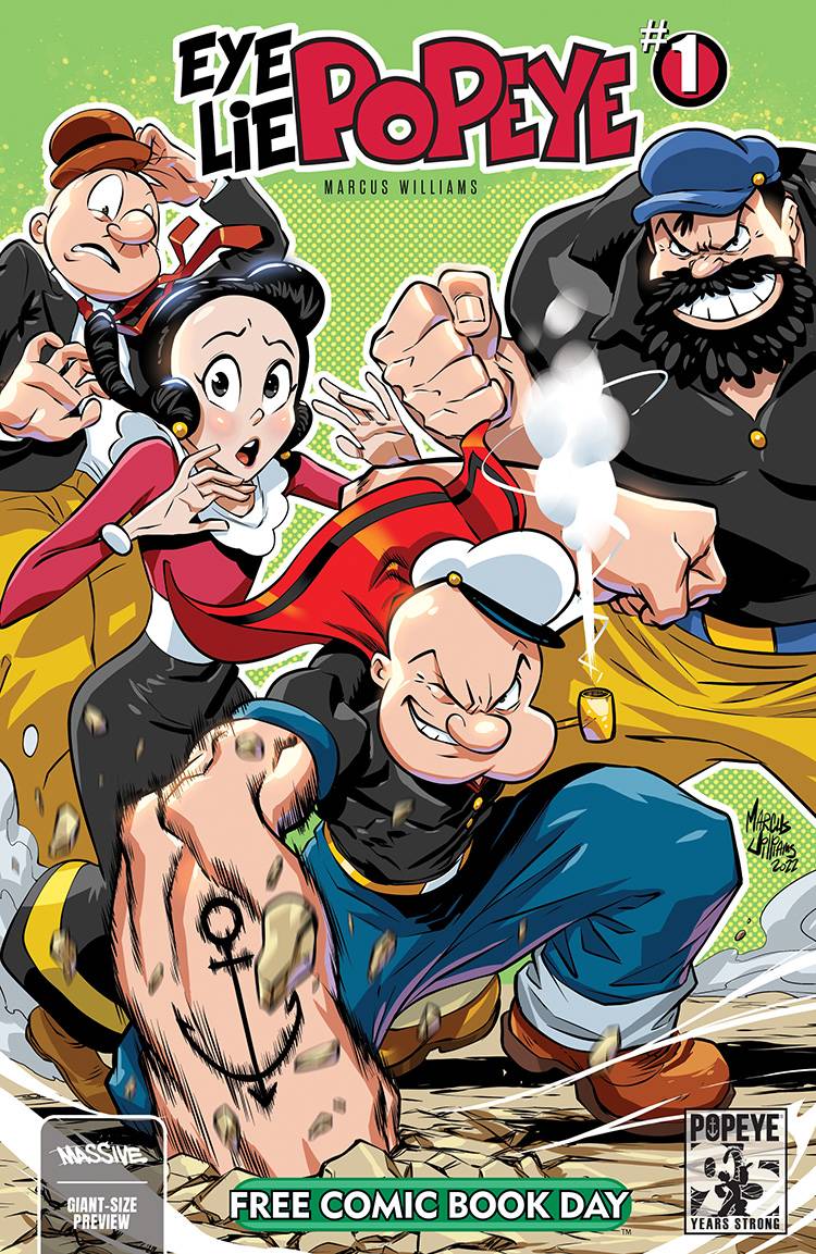 DEC230033 - FCBD 2024 EYE LIE POPEYE 1 PREVIEW (Net) - Free Comic Book Day