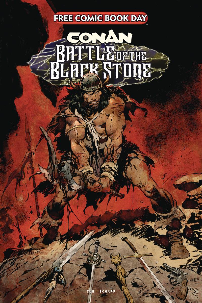 DEC230039 FCBD 2024 CONAN BARBARIAN BATTLE BLACK STONE (MR) Free