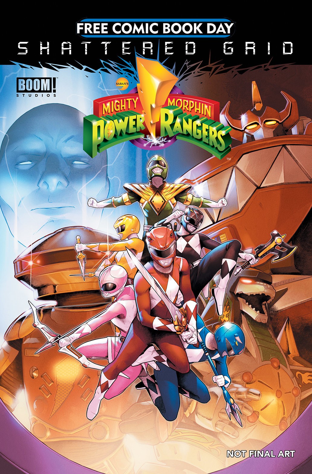 Power rangers shattered grid comic
