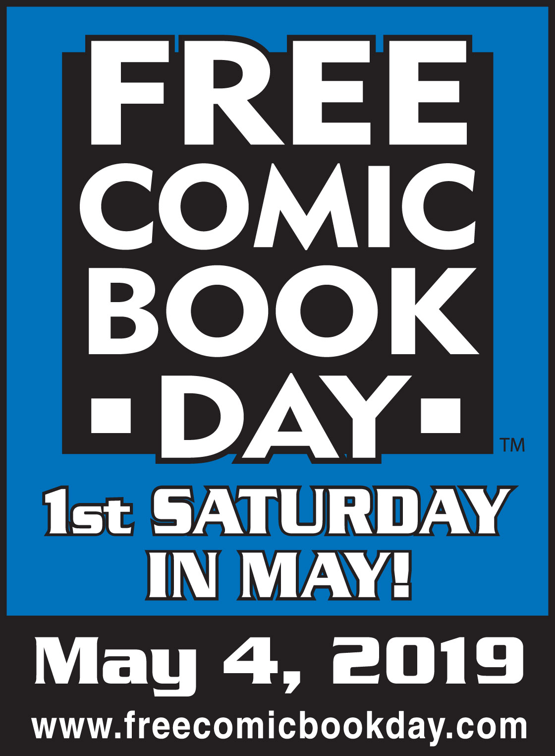 Free Comic Book Day, FCBD, logo, May 4