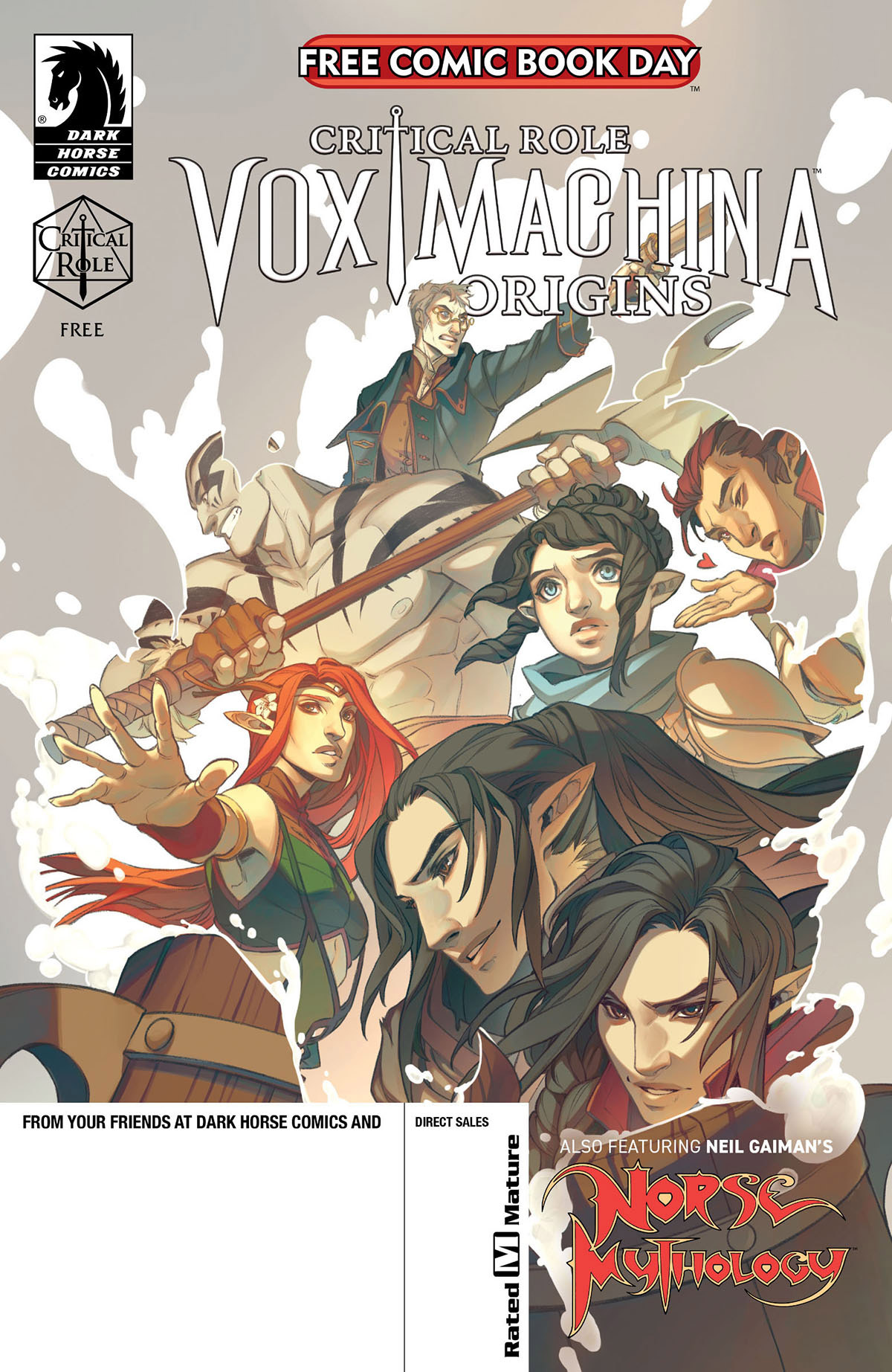 Critical Role: Vox Machina Origins Free Comic Book Day Cover Revealed