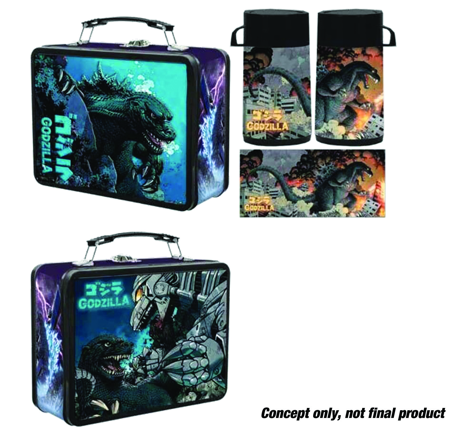 Godzilla Tin Titans lunchbox